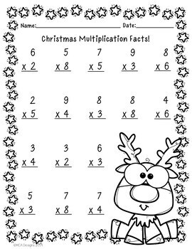 Christmas Multiplication Facts by MCA Designs | Teachers Pay Teachers