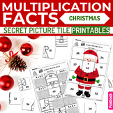 Christmas Multiplication Facts Secret Picture Tile Printables