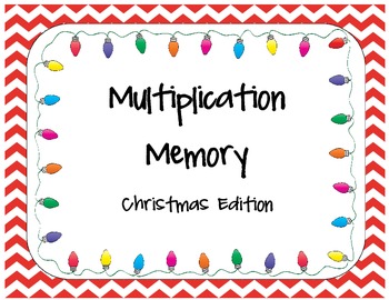 Preview of Christmas Multiplication Memory