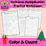 Christmas Multiplication Worksheets - Arrays, Repeated Add