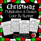 Christmas Color by Number -  Multiplication and Division