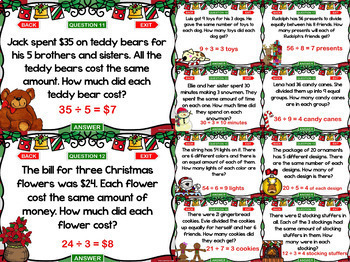 Christmas Multiplication and Division PowerPoint Game Bundle: 4 Games