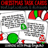 Christmas Multiplication and Division Task Cards