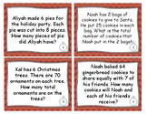 Christmas Multiplication and Division Word Problems (3rd Grade)