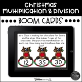 Christmas Multiplication and Division Word Problems Boom Cards™
