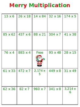 Christmas Multiplication and Long Division Games by Lemler's Lessons