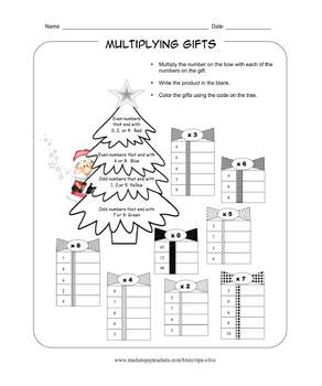 Christmas Multiplying Gifts by ripe olive | TPT