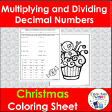 Christmas Multiplying and Dividing Decimal Numbers Math Co