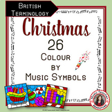 Christmas Music: 26 Christmas Music Colouring Pages