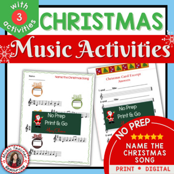 Preview of Christmas Music Activities
