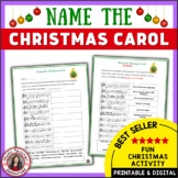 Christmas Music Activities - Name the Christmas Carol