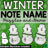 Winter Music Activities- Snowman Winter Music Games and Puzzles