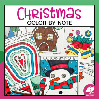 Preview of Christmas Music Activity: Color-by-Note Music Coloring Pages