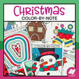 Christmas Music Activity: Color-by-Note Music Coloring Pages
