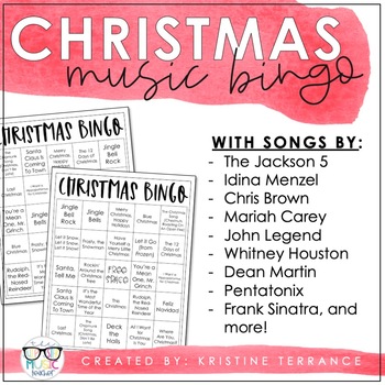 Preview of Christmas Music Bingo