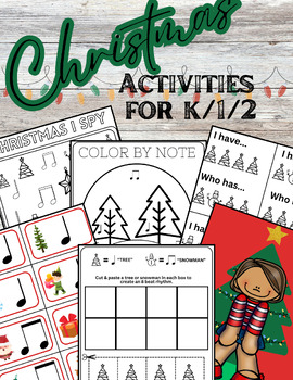 Preview of Christmas Music Class Activities - Rhythm, Listening and Movement! (K-2)