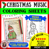 Christmas Music Coloring Sheets - 24 Color by Music Christ