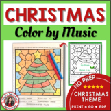 Christmas Music Coloring Sheets -  Notes and Rests