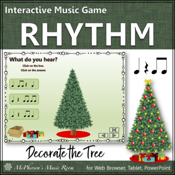 Preview of Christmas Music | Eighth Notes Interactive Rhythm Game {Decorate the Tree}