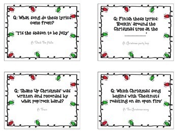 Christmas Music Game - Holiday Music Truth or Dare for Junior Grades by ...