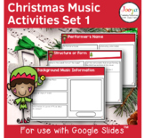 Christmas Music Listening Activities- Set 1