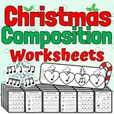 Christmas Music Worksheets | Christmas Rhythm Composition 
