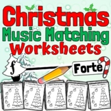 Christmas Music Worksheets | Christmas Music Match Activities