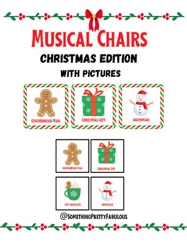 Preview of Christmas Musical Chairs with Pictures