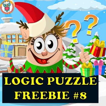 Preview of Christmas Mystery Logic Puzzle Freebie #8