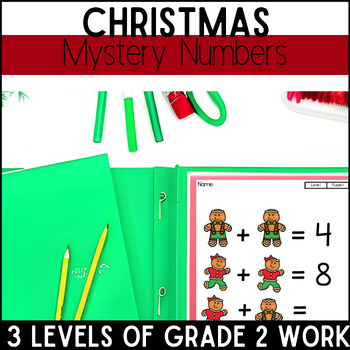 Preview of Christmas Mystery Math Equations