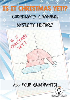 Preview of Christmas Mystery Picture Math Coordinate Graphing