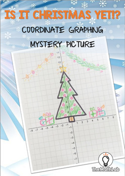 Preview of Christmas Mystery Picture Math Coordinate Graphing