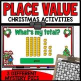 Christmas Mystery Pictures Math Place Value Worksheets