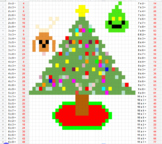Christmas Mystery Pixel Challenge Multiplication 