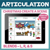 Christmas NO PREP Blends Articulation for L, R, and S Clus