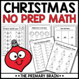 Christmas Math Worksheets No Prep Printable December Activities