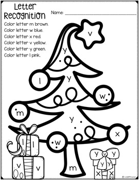 Christmas NO PREP Printables (PreK and Kindergarten) by TheHappyTeacher