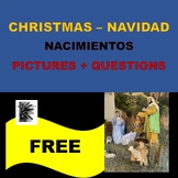 FREE - Christmas - Nacimientos - pictures with questions