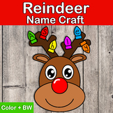 Christmas Name Craft | Reindeer Name Craft | Rudolph 