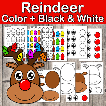 Christmas Name Craft | Reindeer Name Craft | Rudolph by Hope Learning ESL