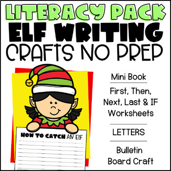 Preview of Elf Writing Craftivities Pack