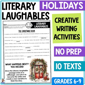 Preview of Christmas Narrative Writing Activity - Holiday Creative Writing - Middle School