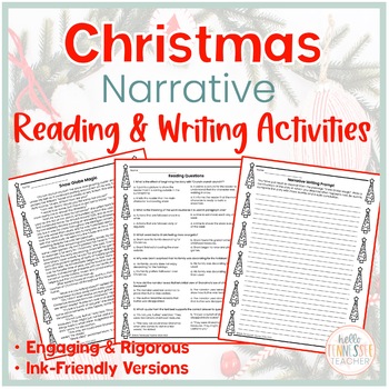 Preview of Christmas Narrative Reading & Writing Activity for Middle Grades