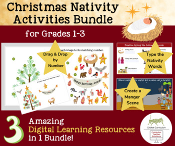 Preview of Christmas Nativity Bundle for Grades 1-3!