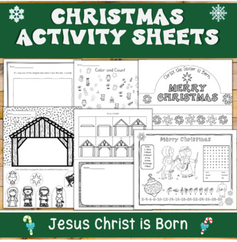 Christmas Nativity Activities- Jesus Is Born by Teaching Diligently