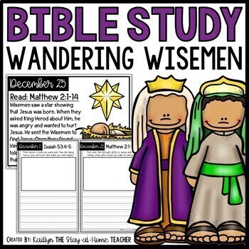 Preview of Christmas Advent Bible Lessons Kids Homeschool Curriculum | Sunday School