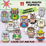 Christmas Nativity Big Mouth Paper Puppets
