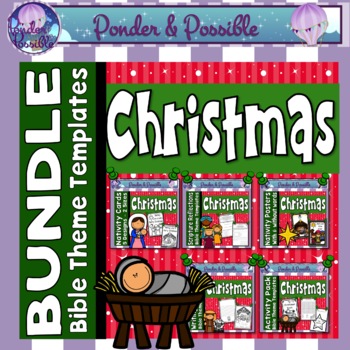 Preview of Christmas Nativity Bundle {Bible, Christian, Catholic Theme}
