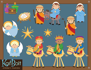 Preview of Christmas Nativity Clip-Art