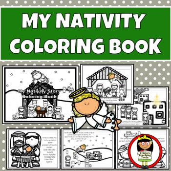 Christmas Nativity Coloring Book with Bible Verses by Tricia's Teaching ...